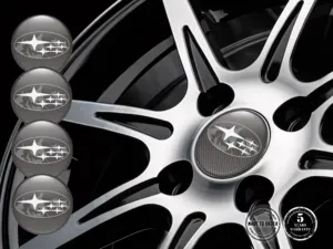 Subaru Epoxy Dome Stickers Wheel Emblem Brand